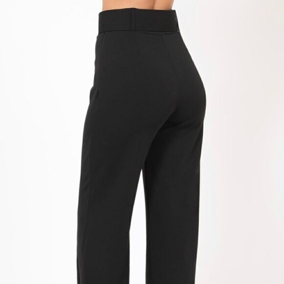 Black Dress Pants with Belt - Picture 14 of 14